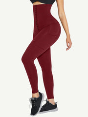 High waist Shape wear Leggings with 3 Hooks