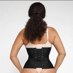 U SHAPED WAIST TRAINER with FAN LACING & FRONT BUCKLE ADJUSTMENT