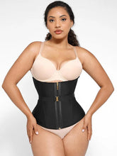 U SHAPED WAIST TRAINER with FAN LACING & FRONT BUCKLE ADJUSTMENT