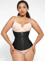 U SHAPED WAIST TRAINER with FAN LACING & FRONT BUCKLE ADJUSTMENT