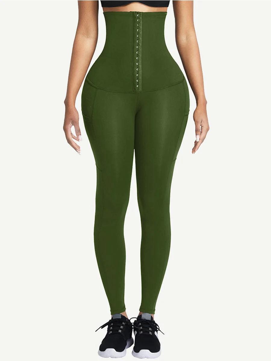 High waist Shape wear Leggings with 3 Hooks